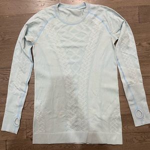 lululemon teal fitted long sleeve